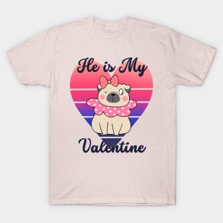 Valentine Gift He is My Valentine T-Shirt